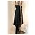 Mangano schwarzes asymmetrisches trägerloses Abendkleid - Ansicht 11