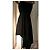 Mangano schwarzes asymmetrisches trägerloses Abendkleid - Ansicht 14