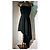 Mangano schwarzes asymmetrisches trägerloses Abendkleid - Ansicht 4
