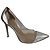 Gianvito Rossi Plexi Leder Pumps Silber