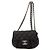 Borsa a tracolla con catena in pelle di vitello nera Chanel Nero