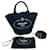 Borsa Tote Prada Canapa Nero - vista 9