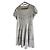 Abito Maje in pizzo bianco con borchie dorate