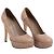 Gianvito Rossi Décolleté in Pelle Texturizzata Beige