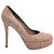 Gianvito Rossi Décolleté in Pelle Texturizzata Beige - vista 2
