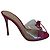 Sandali Gianvito Rossi in pelle rosa e PVC - vista 2