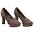 Fendi Zucca Monogram Canvas Platform Pumps Brown