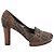 Fendi Zucca Monogram Canvas Platform Pumps Brown - view 2
