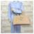 Borsa Tote Prada Canapa L Beige - vista 2