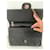 Chanel Classic Flap Bag Pele de Cordeiro Preta Preto - vista 8