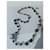 Collana Chanel CC Logo con Perle e Strass Nero Grigio Metallico  - vista 4