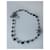 Collana Chanel CC Logo con Perle e Strass Nero Grigio Metallico  - vista 7