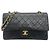 Borsa a tracolla Chanel Matelassé 25 Chain Nero