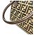 Borsa Fendi Zucca marrone in pelle e jacquard - vista 8
