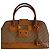 Borsa Bowling Christian Dior Monogram Tela Marrone e Pelle