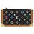 LOUIS VUITTON Monogram Multicolor Pochette Cles Purse Black M13664 Auth BA12619A - view 13