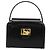 Céline Borsa CELINE Horse Carriage in pelle nera e oro Auth 179139 Nero D'oro - vista 2