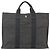 Hermès HERMES Her Line MM Handtasche Canvas Grau Silber Authentisch 179155A Braun - Ansicht 2