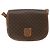 Céline Borsa a tracolla CELINE Macadam Canvas PVC Pelle Marrone Oro Auth ep14625 D'oro - vista 2