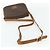Céline Borsa a tracolla CELINE Macadam Canvas PVC Pelle Marrone Oro Auth ep14625 D'oro - vista 7