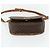 Céline Borsa a tracolla CELINE Macadam Canvas PVC Pelle Marrone Oro Auth ep14625 D'oro - vista 9