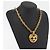 CHANEL COCO Mark Halskette aus Metall Gold CC Authentisch 178394M Golden - Ansicht 14