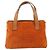Céline Borsa CELINE C Macadam in tela e scamosciato Arancione Oro Autentica ep14550 D'oro - vista 2