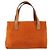 Céline Borsa CELINE C Macadam in tela e scamosciato Arancione Oro Autentica ep14550 D'oro - vista 3