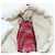 Borsa a tracolla LOEWE Anagram in rafia rosa Auth 178517SAM - vista 21