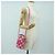 Borsa a tracolla LOEWE Anagram in rafia rosa Auth 178517SAM - vista 22