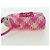 Borsa a tracolla LOEWE Anagram in rafia rosa Auth 178517SAM - vista 3