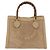 Borsa a Mano GUCCI Bamboo Scamosa Beige Oro 002.0260 Auth ep14510 D'oro - vista 2