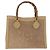 Borsa a Mano GUCCI Bamboo Scamosa Beige Oro 002.0260 Auth ep14510 D'oro - vista 4