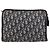 Clutch in tela Christian Dior Trotter Navy Auth 179986 Blu navy - vista 2