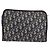 Clutch in tela Christian Dior Trotter Navy Auth 179986 Blu navy - vista 3