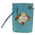 LOEWE × Ghibli Howl's Moving Castle Dice Pocket Hin Leather Blue Auth 167311SM D'oro Blu chiaro - vista 13