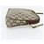 Bolsa de Ombro GUCCI GG Plus Supreme PVC Bege Ouro Auth 180113 Dourado - vista 5