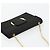 Borsa a Spalla Salvatore Ferragamo Gancini in Satin Nero e Oro Auth 179087 D'oro - vista 6