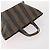 FENDI Zucchino Canvas Zucca Canvas Pecan Canvas Bag PVC 3 Set Auth bs35110 Marrone Nero - vista 5