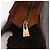 Céline CELINE Macadam Canvas Tote Bag PVC Leder Braun Gold Authentisch 180188 Golden - Ansicht 14