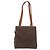 Céline CELINE Macadam Canvas Tote Bag PVC Leder Braun Gold Authentisch 180188 Golden - Ansicht 3
