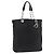 Borsa Christian Dior in pelle nera argento Auth ep14496 Nero