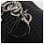 Borsa Christian Dior in pelle nera argento Auth ep14496 Nero - vista 14