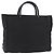 PRADA Handtasche aus Nylon Schwarz Silber Auth 180193