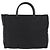 PRADA Handtasche aus Nylon Schwarz Silber Auth 180193 - Ansicht 13