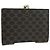 Céline Portafoglio CELINE Macadam Canvas PVC Pelle Nero Oro Auth am11630V D'oro