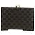 Céline Portafoglio CELINE Macadam Canvas PVC Pelle Nero Oro Auth am11630V D'oro - vista 2