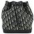 Borsa a tracolla con catena Christian Dior Trotter Canvas Navy Gold Auth 179181V D'oro Blu navy - vista 2