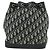 Borsa a tracolla con catena Christian Dior Trotter Canvas Navy Gold Auth 179181V D'oro Blu navy - vista 3