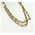 Borsa a tracolla con catena Christian Dior Trotter Canvas Navy Gold Auth 179181V D'oro Blu navy - vista 7